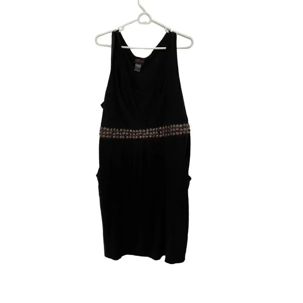 Torrid short black cocktail dress with pockets size 4